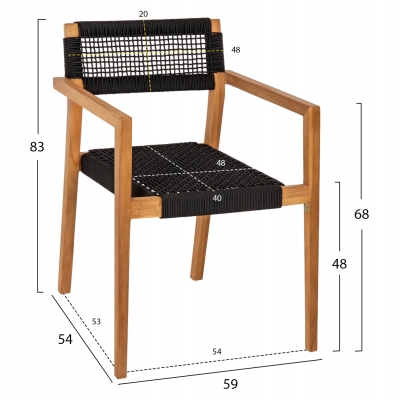 ΠΟΛΥΘΡΟΝΑ CHARLOTTE HM9637.02 ΞΥΛΟ TEAK & ΜΑΥΡΟ ΣΧΟΙΝΙ--B'ΔΙΑΛΟΓΗΣ 59x54x83Y ΠΟΛΥΘΡΟΝΑ CHARLOTTE HM9637.02 ΞΥΛΟ TEAK & ΜΑΥΡΟ ΣΧΟΙΝΙ--B'ΔΙΑΛΟΓΗΣ 59x54x83Y