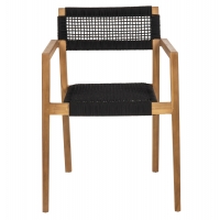 ΠΟΛΥΘΡΟΝΑ CHARLOTTE HM9637.02 ΞΥΛΟ TEAK & ΜΑΥΡΟ ΣΧΟΙΝΙ--B'ΔΙΑΛΟΓΗΣ 59x54x83Y