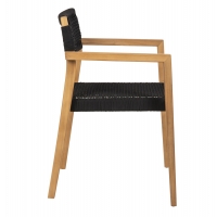 ΠΟΛΥΘΡΟΝΑ CHARLOTTE HM9637.02 ΞΥΛΟ TEAK & ΜΑΥΡΟ ΣΧΟΙΝΙ--B'ΔΙΑΛΟΓΗΣ 59x54x83Y
