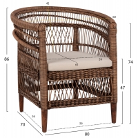 ΠΟΛΥΘΡΟΝΑ MALAWI HM9635.01 ΞΥΛΟ ΜΑΟΝΙ & RATTAN--Β'ΔΙΑΛΟΓΗΣ 80x70x86Υεκ. ΠΟΛΥΘΡΟΝΑ MALAWI HM9635.01 ΞΥΛΟ ΜΑΟΝΙ & RATTAN--Β'ΔΙΑΛΟΓΗΣ 80x70x86Υεκ.