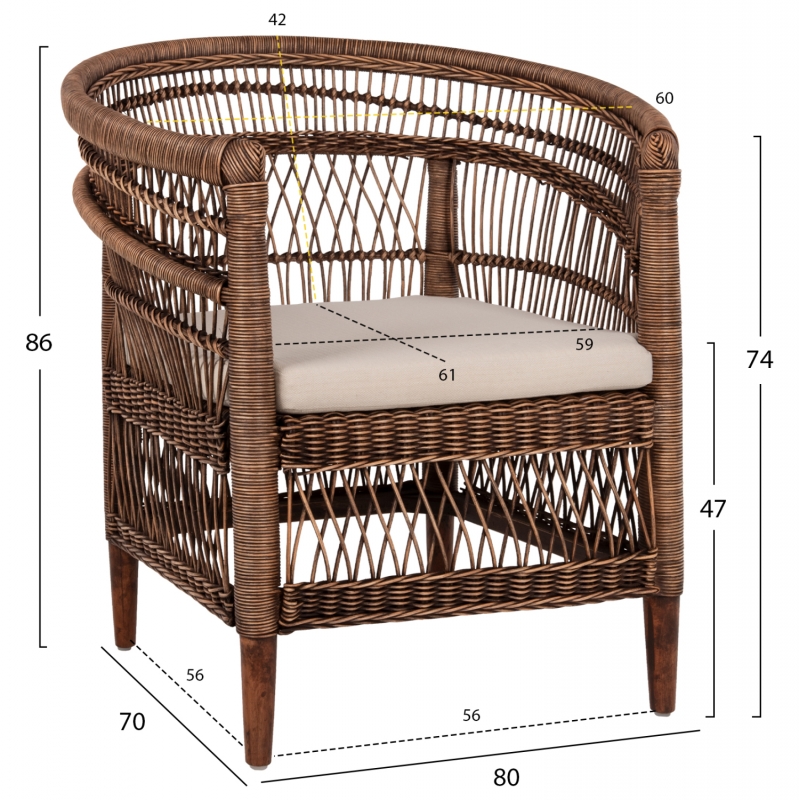 ΠΟΛΥΘΡΟΝΑ MALAWI HM9635.01 ΞΥΛΟ ΜΑΟΝΙ & RATTAN--Β'ΔΙΑΛΟΓΗΣ 80x70x86Υεκ. ΠΟΛΥΘΡΟΝΑ MALAWI HM9635.01 ΞΥΛΟ ΜΑΟΝΙ & RATTAN--Β'ΔΙΑΛΟΓΗΣ 80x70x86Υεκ.
