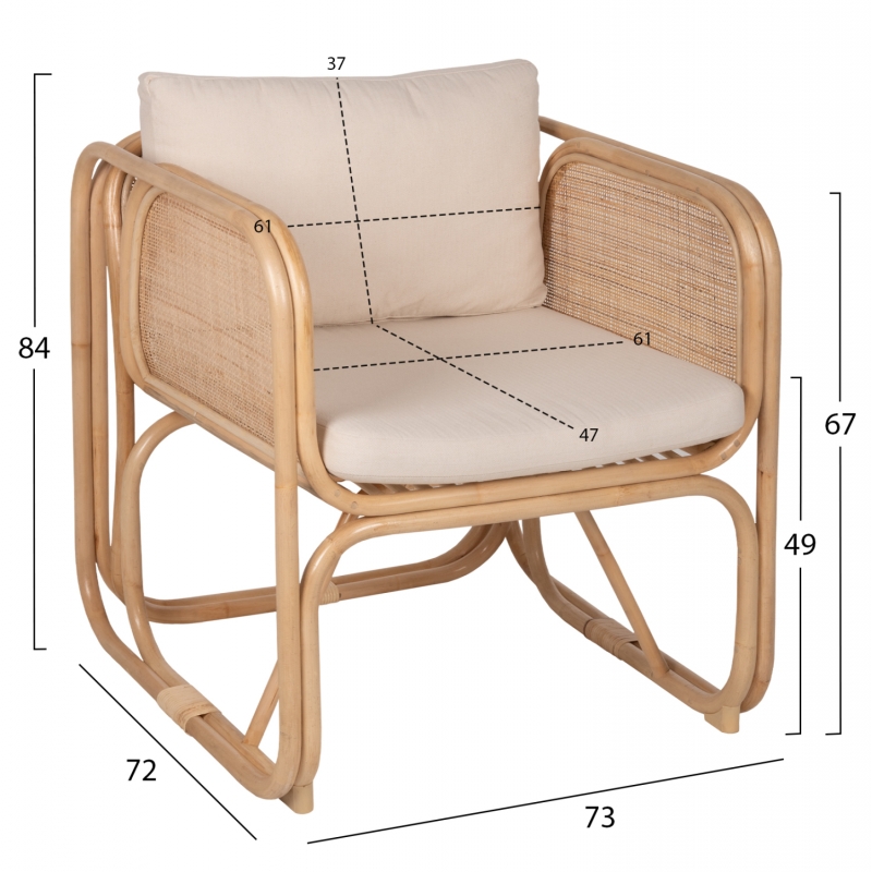 ΠΟΛΥΘΡΟΝΑ WENDY HM9816 RATTAN ΣΕ ΦΥΣΙΚΟ ΧΡΩΜΑ-ΛΕΥΚΑ ΜΑΞΙΛΑΡΙΑ 73x72x84Yεκ. ΠΟΛΥΘΡΟΝΑ WENDY HM9816 RATTAN ΣΕ ΦΥΣΙΚΟ ΧΡΩΜΑ-ΛΕΥΚΑ ΜΑΞΙΛΑΡΙΑ 73x72x84Yεκ.