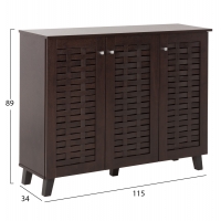 ΠΑΠΟΥΤΣΟΘΗΚΗ-ΝΤΟΥΛΑΠΙ PRODY HM9610.01 ΜΕΛΑΜΙΝΗ WENGE 3 ΠΟΡΤΕΣ 115x34x89Υεκ. ΠΑΠΟΥΤΣΟΘΗΚΗ-ΝΤΟΥΛΑΠΙ PRODY HM9610.01 ΜΕΛΑΜΙΝΗ WENGE 3 ΠΟΡΤΕΣ 115x34x89Υεκ.