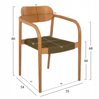 ΠΟΛΥΘΡΟΝΑ OSLO HM9636.05 ΞΥΛΟ TEAK ΦΥΣΙΚΟ & ΣΧΟΙΝΙ--B’ΔΙΑΛΟΓΗΣ 55x54x80Yεκ. ΠΟΛΥΘΡΟΝΑ OSLO HM9636.05 ΞΥΛΟ TEAK ΦΥΣΙΚΟ & ΣΧΟΙΝΙ--B’ΔΙΑΛΟΓΗΣ 55x54x80Yεκ.