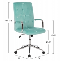 ΚΑΡΕΚΛΑ ΓΡΑΦΕΙΟΥ JOSEF HM1181.08 ΜΕΝΤΑ ΒΕΛΟΥΔΟ-INOX ΒΑΣΗ 58x61x105-113Yεκ. ΚΑΡΕΚΛΑ ΓΡΑΦΕΙΟΥ JOSEF HM1181.08 ΜΕΝΤΑ ΒΕΛΟΥΔΟ-INOX ΒΑΣΗ 58x61x105-113Yεκ.