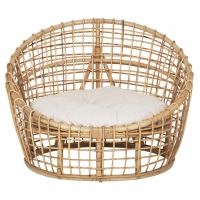 ΠΟΛΥΘΡΟΝΑ ENTO HM9814 RATTAN ΣΕ ΦΥΣΙΚΟ-ΜΠΕΖ ΜΑΞΙΛΑΡΙ 85x75x67Yεκ.