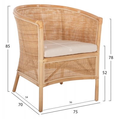 ΠΟΛΥΘΡΟΝΑ APRON HM9818 RATTAN ΠΛΕΚΤΟ ΣΕ ΦΥΣΙΚΟ--Β'ΔΙΑΛΟΓΗΣ 75x70x85Υεκ. ΠΟΛΥΘΡΟΝΑ APRON HM9818 RATTAN ΠΛΕΚΤΟ ΣΕ ΦΥΣΙΚΟ--Β'ΔΙΑΛΟΓΗΣ 75x70x85Υεκ.