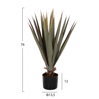 ΔΙΑΚΟΣΜΗΤΙΚΟ ΣΥΝΘΕΤΙΚΟ ΦΥΤΟ HM7985 SISAL AGAVE ΣΕ ΓΛΑΣΤΡΑ Φ13,5x13-76Υεκ. ΔΙΑΚΟΣΜΗΤΙΚΟ ΣΥΝΘΕΤΙΚΟ ΦΥΤΟ HM7985 SISAL AGAVE ΣΕ ΓΛΑΣΤΡΑ Φ13,5x13-76Υεκ.