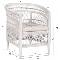 ΠΟΛΥΘΡΟΝΑ MALAWI HM9635.02 ΞΥΛΟ ΜΑΟΝΙ ΜΕ RATTAN ΛΕΥΚΟ--Β'ΔΙΑΛΟΓΗΣ 80x70x86Υεκ. ΠΟΛΥΘΡΟΝΑ MALAWI HM9635.02 ΞΥΛΟ ΜΑΟΝΙ ΜΕ RATTAN ΛΕΥΚΟ--Β'ΔΙΑΛΟΓΗΣ 80x70x86Υεκ.