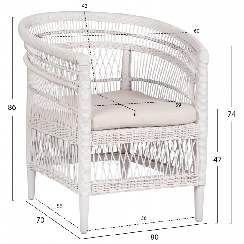 ΠΟΛΥΘΡΟΝΑ MALAWI HM9635.02 ΞΥΛΟ ΜΑΟΝΙ ΜΕ RATTAN ΛΕΥΚΟ--Β'ΔΙΑΛΟΓΗΣ 80x70x86Υεκ. ΠΟΛΥΘΡΟΝΑ MALAWI HM9635.02 ΞΥΛΟ ΜΑΟΝΙ ΜΕ RATTAN ΛΕΥΚΟ--Β'ΔΙΑΛΟΓΗΣ 80x70x86Υεκ.