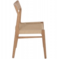 ΚΑΡΕΚΛΑ PONTUS HM9322.11 RUBBERWOOD ΜΕ ΚΑΘΙΣΜΑ ΣΧΟΙΝΙ- ΦΥΣΙΚΟ 47X52X80Υεκ.
