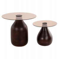 ΒΟΗΘΗΤΙΚΑ ΤΡΑΠΕΖΑΚΙΑ 2ΤΜΧ CHANG HM9668 ΞΥΛΟ MANGO-ΓΥΑΛΙ TOP Φ55x49,5Υ & Φ40x36,5Υεκ. ΒΟΗΘΗΤΙΚΑ ΤΡΑΠΕΖΑΚΙΑ 2ΤΜΧ CHANG HM9668 ΞΥΛΟ MANGO-ΓΥΑΛΙ TOP Φ55x49,5Υ & Φ40x36,5Υεκ.