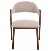 ΚΑΡΕΚΛΑ RIDER HM9734.02 RUBBERWOOD ΣΕ ΚΑΡΥΔΙ-ΥΦΑΣΜΑ ΕΚΡΟΥ 59x59x83Yεκ.
