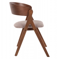 ΚΑΡΕΚΛΑ NEKKER HM9739.01 RUBBERWOOD ΣΕ ΚΑΡΥΔΙ-ΜΠΕΖ ΥΦΑΣΜΑ ΚΑΘΙΣΜΑ 56x55x78Yεκ.