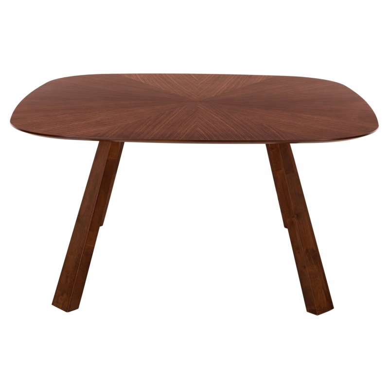 ΤΡΑΠΕΖΙ ΤΡΑΠΕΖΑΡΙΑΣ RINER HM9733 MDF ΜΕ ΚΑΠΛΑΜΑ ΚΑΡΥΔΙΑΣ 150x150x75Υ εκ.