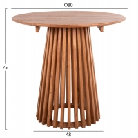 ΤΡΑΠΕΖΙ ΤΡΑΠΕΖΑΡΙΑΣ ΣΤΡΟΓΓΥΛΟ FRANTZ HM9832.11 ΜΑΣΙΦ ΞΥΛΟ MINDI ΣΕ ΦΥΣΙΚΟ Φ80X75Υεκ. ΤΡΑΠΕΖΙ ΤΡΑΠΕΖΑΡΙΑΣ ΣΤΡΟΓΓΥΛΟ FRANTZ HM9832.11 ΜΑΣΙΦ ΞΥΛΟ MINDI ΣΕ ΦΥΣΙΚΟ Φ80X75Υεκ.