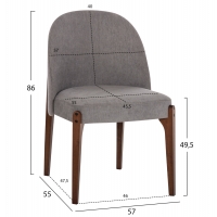 ΚΑΡΕΚΛΑ ΤΡΑΠΕΖΑΡΙΑΣ RAMMER HM9744.01 RUBBERWOOD ΣΕ ΚΑΡΥΔΙ-ΓΚΡΙ ΥΦΑΣΜΑ 57x55x86Υεκ. ΚΑΡΕΚΛΑ ΤΡΑΠΕΖΑΡΙΑΣ RAMMER HM9744.01 RUBBERWOOD ΣΕ ΚΑΡΥΔΙ-ΓΚΡΙ ΥΦΑΣΜΑ 57x55x86Υεκ.