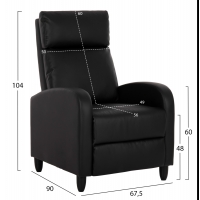 ΠΟΛΥΘΡΟΝΑ RELAX HIBER HM9782.11 ΜΑΥΡΟ PU 67,5x90x104Υ εκ. ΠΟΛΥΘΡΟΝΑ RELAX HIBER HM9782.11 ΜΑΥΡΟ PU 67,5x90x104Υ εκ.
