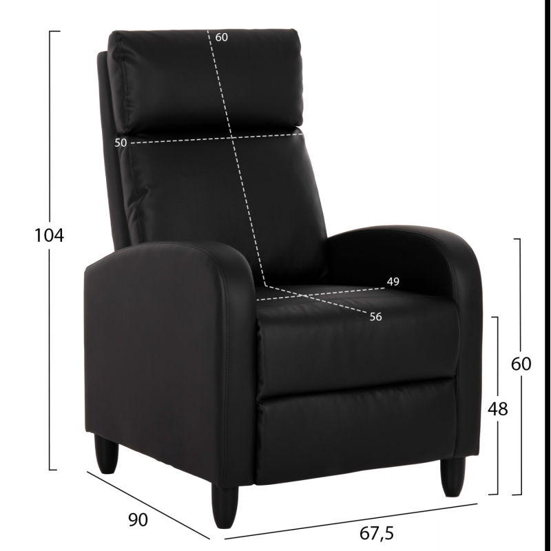 ΠΟΛΥΘΡΟΝΑ RELAX HIBER HM9782.11 ΜΑΥΡΟ PU 67,5x90x104Υ εκ. ΠΟΛΥΘΡΟΝΑ RELAX HIBER HM9782.11 ΜΑΥΡΟ PU 67,5x90x104Υ εκ.