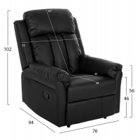 ΠΟΛΥΘΡΟΝΑ ΜΑΣΑΖ HAPPER HM9785.11 ΜΑΥΡΟ PU 76x94x102Υ εκ. ΠΟΛΥΘΡΟΝΑ ΜΑΣΑΖ HAPPER HM9785.11 ΜΑΥΡΟ PU 76x94x102Υ εκ.