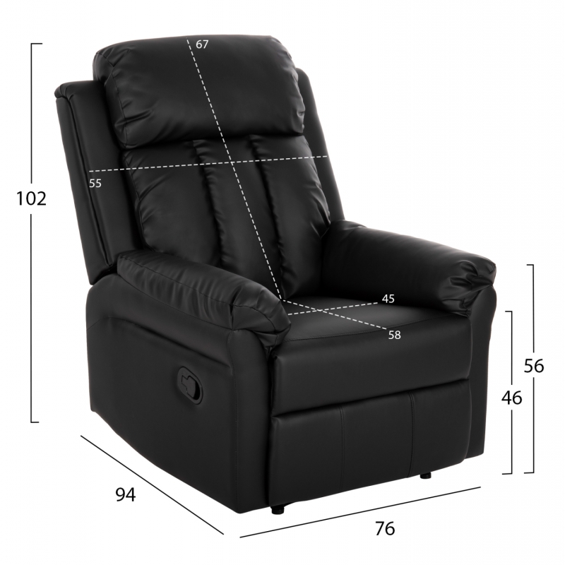 ΠΟΛΥΘΡΟΝΑ ΜΑΣΑΖ HAPPER HM9785.11 ΜΑΥΡΟ PU 76x94x102Υ εκ. ΠΟΛΥΘΡΟΝΑ ΜΑΣΑΖ HAPPER HM9785.11 ΜΑΥΡΟ PU 76x94x102Υ εκ.