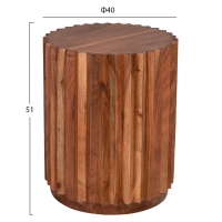 ΒΟΗΘΗΤΙΚΟ ΤΡΑΠΕΖΙ ΣΤΡΟΓΓΥΛΟ SEDGE HM9696 ΜΑΣΙΦ ΑΚΑΚΙΑ-ΦΥΣΙΚΟ ΧΡΩΜΑ Φ40x50Υεκ. ΒΟΗΘΗΤΙΚΟ ΤΡΑΠΕΖΙ ΣΤΡΟΓΓΥΛΟ SEDGE HM9696 ΜΑΣΙΦ ΑΚΑΚΙΑ-ΦΥΣΙΚΟ ΧΡΩΜΑ Φ40x50Υεκ.