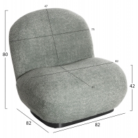 ΠΟΛΥΘΡΟΝΑ BEANY HM9591.05 ΦΥΣΤΙΚΙ ΜΠΟΥΚΛΕ ΥΦΑΣΜΑ 85x82x77Υ εκ. ΠΟΛΥΘΡΟΝΑ BEANY HM9591.05 ΦΥΣΤΙΚΙ ΜΠΟΥΚΛΕ ΥΦΑΣΜΑ 85x82x77Υ εκ.