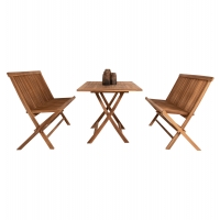 ΣΕΤ ΤΡΑΠΕΖΑΡΙΑΣ ΕΞΩΤ. ΧΩΡΟΥ 3ΤΜΧ KENDALL HM11952 ΜΑΣΙΦ ΞΥΛΟ TEAK ΦΥΣΙΚΟ