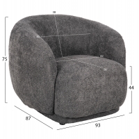 ΠΟΛΥΘΡΟΝΑ KARPEN HM9600.01 ΓΚΡΙ ΜΠΟΥΚΛΕ ΥΦΑΣΜΑ 93x87x78Υ εκ. ΠΟΛΥΘΡΟΝΑ KARPEN HM9600.01 ΓΚΡΙ ΜΠΟΥΚΛΕ ΥΦΑΣΜΑ 93x87x78Υ εκ.