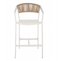 ΣΚΑΜΠΟ ΑΛΟΥΜΙΝΙΟΥ MIRI ΛΕΥΚΟ ΜΕ ΜΠΡΑΤΣΑ RATTAN & TEXTLINE 56x58x105Yεκ. HM5892.22 ΣΚΑΜΠΟ ΑΛΟΥΜΙΝΙΟΥ MIRI ΛΕΥΚΟ ΜΕ ΜΠΡΑΤΣΑ RATTAN & TEXTLINE 56x58x105Yεκ. HM5892.22
