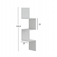 ΕΠΙΤΟΙΧΙΑ ΓΩΝΙΑΚΗ ΡΑΦΙΕΡΑ ILLUSION HM8935.12 ΜΕΛΑΜΙΝΗ ΣΕ ΛΕΥΚΟ 25x25x105,4Υεκ. ΕΠΙΤΟΙΧΙΑ ΓΩΝΙΑΚΗ ΡΑΦΙΕΡΑ ILLUSION HM8935.12 ΜΕΛΑΜΙΝΗ ΣΕ ΛΕΥΚΟ 25x25x105,4Υεκ.