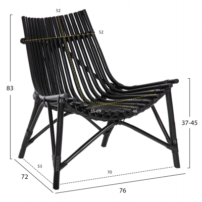 ΚΑΡΕΚΛΑ ΕΞΩΤ.ΧΩΡΟΥ CELLION HM9812.02 ΡΑΒΔΟΙ RATTAN ΣΕ ΜΑΥΡΟ ΧΡΩΜΑ 76x72x83Υεκ. ΚΑΡΕΚΛΑ ΕΞΩΤ.ΧΩΡΟΥ CELLION HM9812.02 ΡΑΒΔΟΙ RATTAN ΣΕ ΜΑΥΡΟ ΧΡΩΜΑ 76x72x83Υεκ.