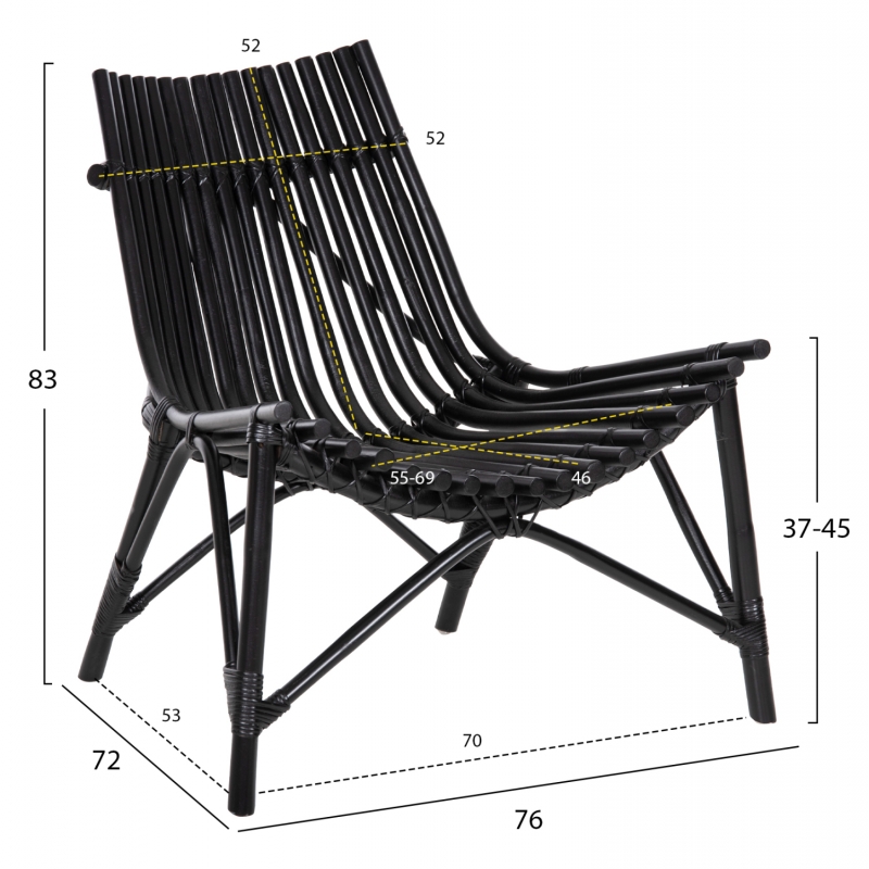 ΚΑΡΕΚΛΑ ΕΞΩΤ.ΧΩΡΟΥ CELLION HM9812.02 ΡΑΒΔΟΙ RATTAN ΣΕ ΜΑΥΡΟ ΧΡΩΜΑ 76x72x83Υεκ. ΚΑΡΕΚΛΑ ΕΞΩΤ.ΧΩΡΟΥ CELLION HM9812.02 ΡΑΒΔΟΙ RATTAN ΣΕ ΜΑΥΡΟ ΧΡΩΜΑ 76x72x83Υεκ.