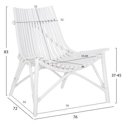 ΚΑΡΕΚΛΑ ΕΞΩΤ.ΧΩΡΟΥ CELLION HM9812.03 ΡΑΒΔΟΙ RATTAN ΣΕ ΛΕΥΚΟ ΧΡΩΜΑ 76x72x83Υεκ. ΚΑΡΕΚΛΑ ΕΞΩΤ.ΧΩΡΟΥ CELLION HM9812.03 ΡΑΒΔΟΙ RATTAN ΣΕ ΛΕΥΚΟ ΧΡΩΜΑ 76x72x83Υεκ.