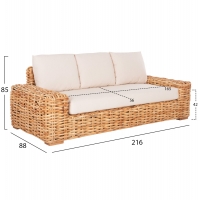 ΚΑΝΑΠΕΣ ΤΡΙΘΕΣΙΟΣ ΕΞ.ΧΩΡΟΥ TROPEL HM9808 ΞΥΛΟ MANGO-RATTAN ΦΥΣΙΚΟ-ΛΕΥΚΑ ΜΑΞΙΛΑΡΙΑ 216x88x85Υεκ ΚΑΝΑΠΕΣ ΤΡΙΘΕΣΙΟΣ ΕΞ.ΧΩΡΟΥ TROPEL HM9808 ΞΥΛΟ MANGO-RATTAN ΦΥΣΙΚΟ-ΛΕΥΚΑ ΜΑΞΙΛΑΡΙΑ 216x88x85Υεκ