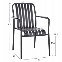 ΠΟΛΥΘΡΟΝΑ ΑΛΟΥΜΙΝΙΟΥ RACHEL HM6088.10 ΑΝΘΡΑΚΙ 63x58x85Υεκ. ΠΟΛΥΘΡΟΝΑ ΑΛΟΥΜΙΝΙΟΥ RACHEL HM6088.10 ΑΝΘΡΑΚΙ 63x58x85Υεκ.