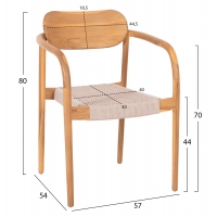 ΠΟΛΥΘΡΟΝΑ OSLO HM9636.07 ΞΥΛΟ TEAK ΦΥΣΙΚΟ & ΜΠΕΖ ΣΧΟΙΝΙ 55x54x80Yεκ. ΠΟΛΥΘΡΟΝΑ OSLO HM9636.07 ΞΥΛΟ TEAK ΦΥΣΙΚΟ & ΜΠΕΖ ΣΧΟΙΝΙ 55x54x80Yεκ.