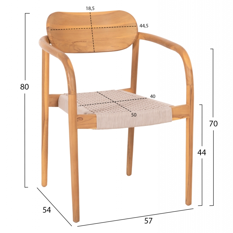 ΠΟΛΥΘΡΟΝΑ OSLO HM9636.07 ΞΥΛΟ TEAK ΦΥΣΙΚΟ & ΜΠΕΖ ΣΧΟΙΝΙ 55x54x80Yεκ. ΠΟΛΥΘΡΟΝΑ OSLO HM9636.07 ΞΥΛΟ TEAK ΦΥΣΙΚΟ & ΜΠΕΖ ΣΧΟΙΝΙ 55x54x80Yεκ.