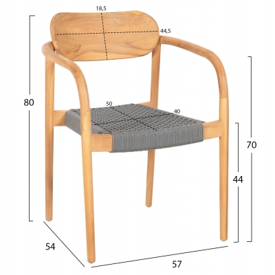 ΠΟΛΥΘΡΟΝΑ OSLO HM9636.08 ΞΥΛΟ TEAK ΦΥΣΙΚΟ & ΣΧΟΙΝΙ--B’ΔΙΑΛΟΓΗΣ 55x54x80Yεκ. ΠΟΛΥΘΡΟΝΑ OSLO HM9636.08 ΞΥΛΟ TEAK ΦΥΣΙΚΟ & ΣΧΟΙΝΙ--B’ΔΙΑΛΟΓΗΣ 55x54x80Yεκ.