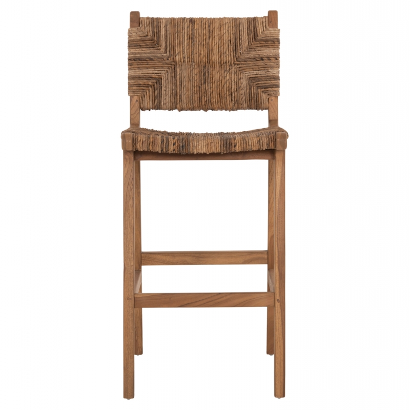 ΣΚΑΜΠΟ ΜΠΑΡ WALTER HM9841 ΞΥΛO TEAK ΣΕ ΦΥΣΙΚΟ-ΨΑΘΑ 46x55x105Υ εκ.