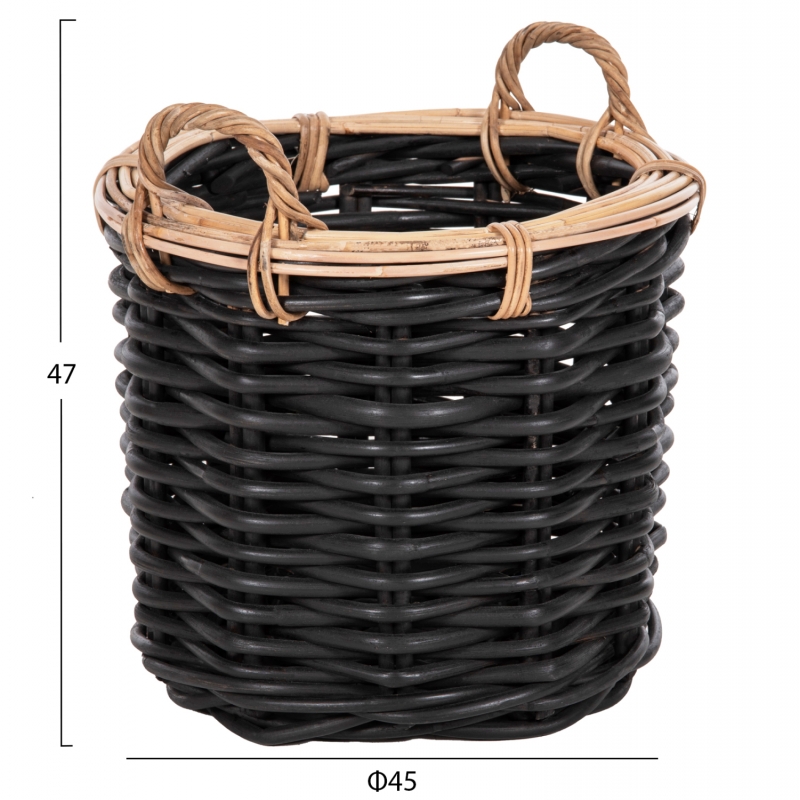 ΣΕΤ 2 ΚΑΛΑΘΙΑ POTTS HM4379 ΜΑΥΡO&ΦΥΣΙΚΟ ΧΡΩΜΑ- CL RATTAN Φ61+Φ45εκ. ΣΕΤ 2 ΚΑΛΑΘΙΑ POTTS HM4379 ΜΑΥΡO&ΦΥΣΙΚΟ ΧΡΩΜΑ- CL RATTAN Φ61+Φ45εκ.