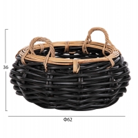 ΚΑΛΑΘΙ ΔΑΠΕΔΟΥ POTTS HM4378 ΜΑΥΡO&ΦΥΣΙΚΟ ΧΡΩΜΑ- CL RATTAN Φ62x36Yεκ. ΚΑΛΑΘΙ ΔΑΠΕΔΟΥ POTTS HM4378 ΜΑΥΡO&ΦΥΣΙΚΟ ΧΡΩΜΑ- CL RATTAN Φ62x36Yεκ.