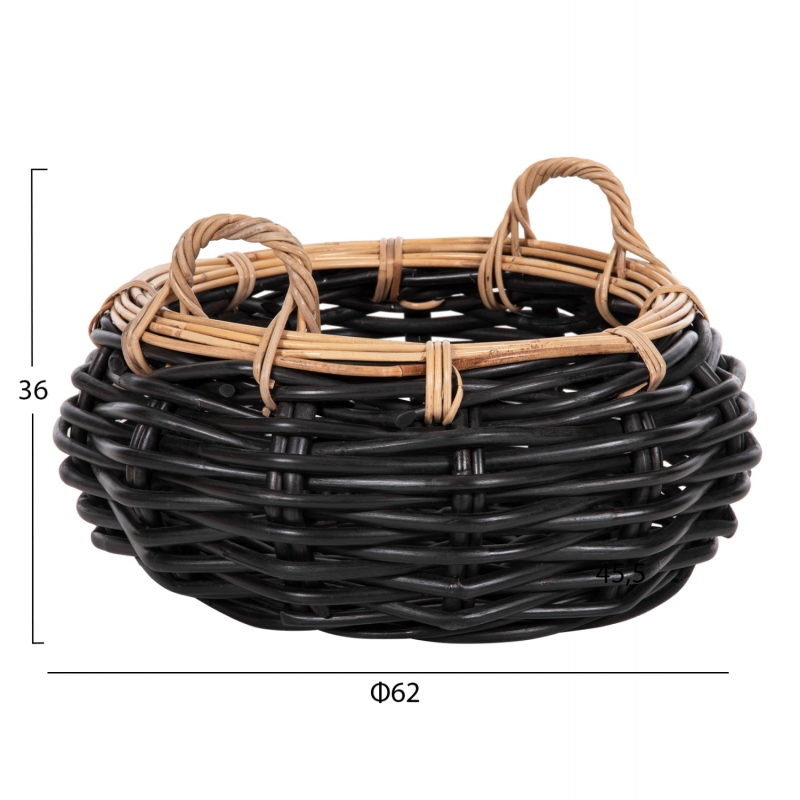 ΚΑΛΑΘΙ ΔΑΠΕΔΟΥ POTTS HM4378 ΜΑΥΡO&ΦΥΣΙΚΟ ΧΡΩΜΑ- CL RATTAN Φ62x36Yεκ. ΚΑΛΑΘΙ ΔΑΠΕΔΟΥ POTTS HM4378 ΜΑΥΡO&ΦΥΣΙΚΟ ΧΡΩΜΑ- CL RATTAN Φ62x36Yεκ.