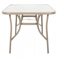 ΤΡΑΠΕΖΙ BRUNO 150X90Χ72Υεκ. ΜΕΤΑΛΛΙΚΟ ΣΑΜΠΑΝΙ ΜΕ ΤΡΥΠΑ ΟΜΠΡΕΛΑΣ Φ38mm HM5145.14