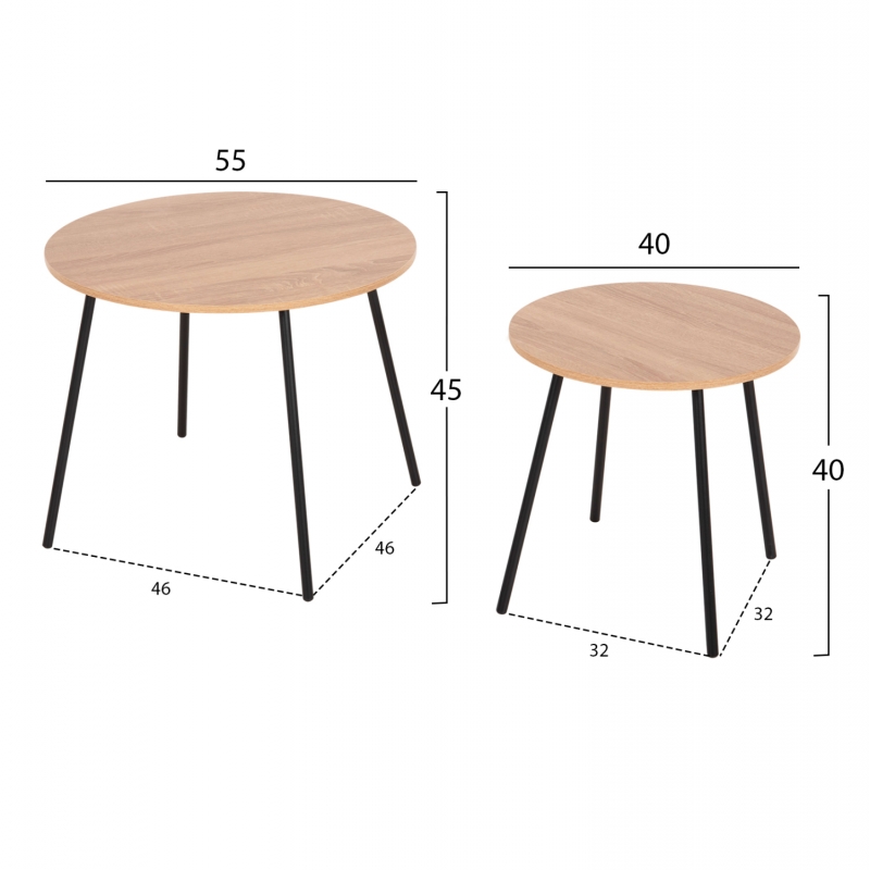 ΤΡΑΠΕΖΙΑ ΣΑΛΟΝΙΟΥ ΣΤΡΟΓΓΥΛΑ 2ΤΜΧ CUPPER HM9878.01 ΜΕΛΑΜΙΝΗ ΣΟΝΑΜΑ-ΜΑΥΡΟ ΜΕΤΑΛΛΟ ΤΡΑΠΕΖΙΑ ΣΑΛΟΝΙΟΥ ΣΤΡΟΓΓΥΛΑ 2ΤΜΧ CUPPER HM9878.01 ΜΕΛΑΜΙΝΗ ΣΟΝΑΜΑ-ΜΑΥΡΟ ΜΕΤΑΛΛΟ