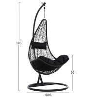 ΚΡΕΜΑΣΤΗ ΠΟΛΥΘΡΟΝΑ ΦΩΛΙΑ MILLIE HM5996.02 ΜΕΤΑΛΛΟ-ΣΥΝΘ.RATTAN ΜΑΥΡΟ Φ95x195Υεκ. ΚΡΕΜΑΣΤΗ ΠΟΛΥΘΡΟΝΑ ΦΩΛΙΑ MILLIE HM5996.02 ΜΕΤΑΛΛΟ-ΣΥΝΘ.RATTAN ΜΑΥΡΟ Φ95x195Υεκ.