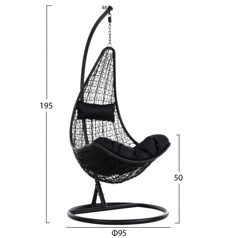 ΚΡΕΜΑΣΤΗ ΠΟΛΥΘΡΟΝΑ ΦΩΛΙΑ MILLIE HM5996.02 ΜΕΤΑΛΛΟ-ΣΥΝΘ.RATTAN ΜΑΥΡΟ Φ95x195Υεκ. ΚΡΕΜΑΣΤΗ ΠΟΛΥΘΡΟΝΑ ΦΩΛΙΑ MILLIE HM5996.02 ΜΕΤΑΛΛΟ-ΣΥΝΘ.RATTAN ΜΑΥΡΟ Φ95x195Υεκ.
