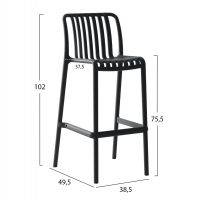 ΣΚΑΜΠΟ BAR ΠΟΛΥΠΡΟΠΥΛΕΝΙΟΥ CONVEE HM6098.02 ΜΑΥΡΟ 38,5x49,5x102Υεκ. ΣΚΑΜΠΟ BAR ΠΟΛΥΠΡΟΠΥΛΕΝΙΟΥ CONVEE HM6098.02 ΜΑΥΡΟ 38,5x49,5x102Υεκ.