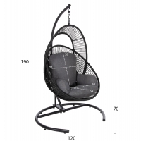 ΚΡΕΜΑΣΤΗ ΦΩΛΙΑ RULER HM6083 ΜΑΥΡΟ ΜΕΤΑΛΛΟ ΚΑΙ ΣΥΝΘ.RATTAN-ΓΚΡΙ ΜΑΞΙΛΑΡΙ 120x110x190Υ ΚΡΕΜΑΣΤΗ ΦΩΛΙΑ RULER HM6083 ΜΑΥΡΟ ΜΕΤΑΛΛΟ ΚΑΙ ΣΥΝΘ.RATTAN-ΓΚΡΙ ΜΑΞΙΛΑΡΙ 120x110x190Υ