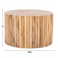 ΤΡΑΠΕΖΙ ΣΑΛΟΝΙΟΥ ΣΤΡΟΓΓΥΛΟ COOTER HM9863 ΚΛΑΔΙΑ TEAK-ΦΥΣΙΚΟ Φ80x50Υεκ. ΤΡΑΠΕΖΙ ΣΑΛΟΝΙΟΥ ΣΤΡΟΓΓΥΛΟ COOTER HM9863 ΚΛΑΔΙΑ TEAK-ΦΥΣΙΚΟ Φ80x50Υεκ.